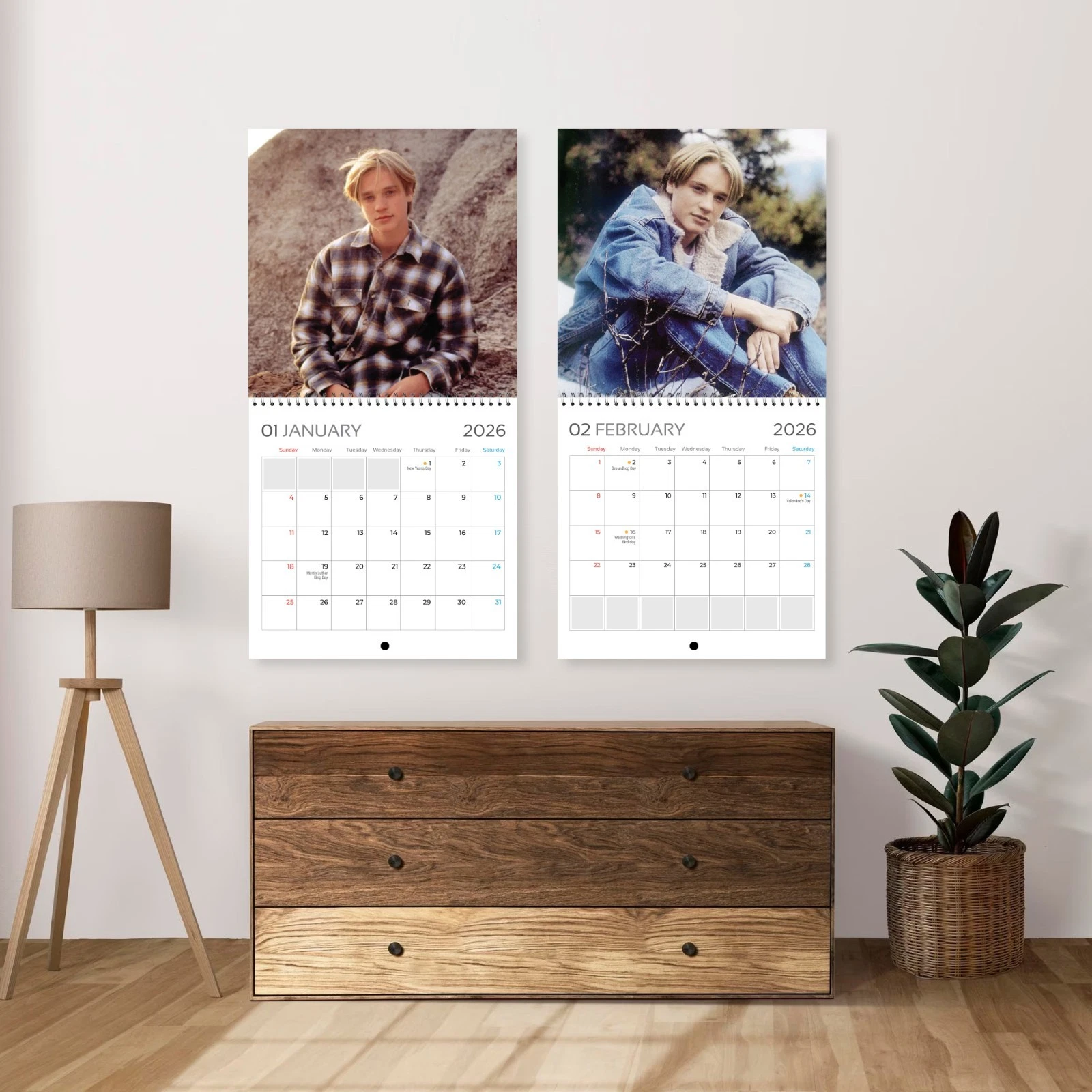 Devon Sawa 2026 Wall Calendar, 12-Month Star Collection