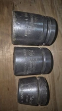 3 CP Chicago Pneumatic USA 1 Inch Drive Impact Sockets 1-1/2 1-3/16 13/16 55785