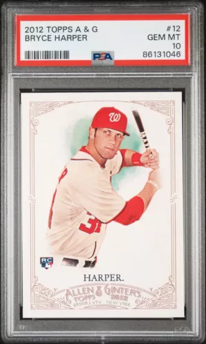 Graded 2012 Topps Allen & Ginter Bryce Harper #12 Rookie RC Baseball Card PSA 10
