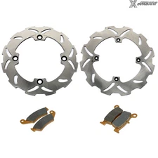 Full Set Brake Discs Rotors & Pads For Honda CR125R CR250R 92 93 94 CR500R 89 94