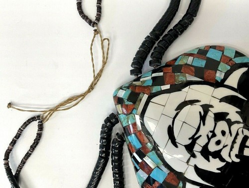 Nate Garcia Shell Necklace with Turquoise Jet & Red Spiny Oyster - Picture 3 of 5