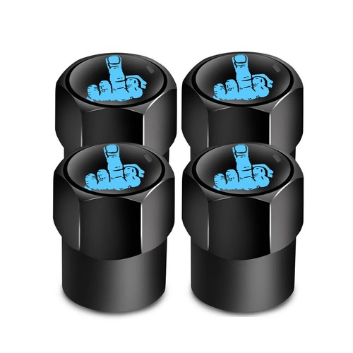 Ford F150 FX4 Off Road In Black On Black Aluminum Tire Valve Stem Caps - Foto 4