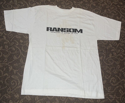 Mel Gibson Ransom 1996 Vintage T-Shirt Rare 90 s Size XL Movie Promo T-Shirt 