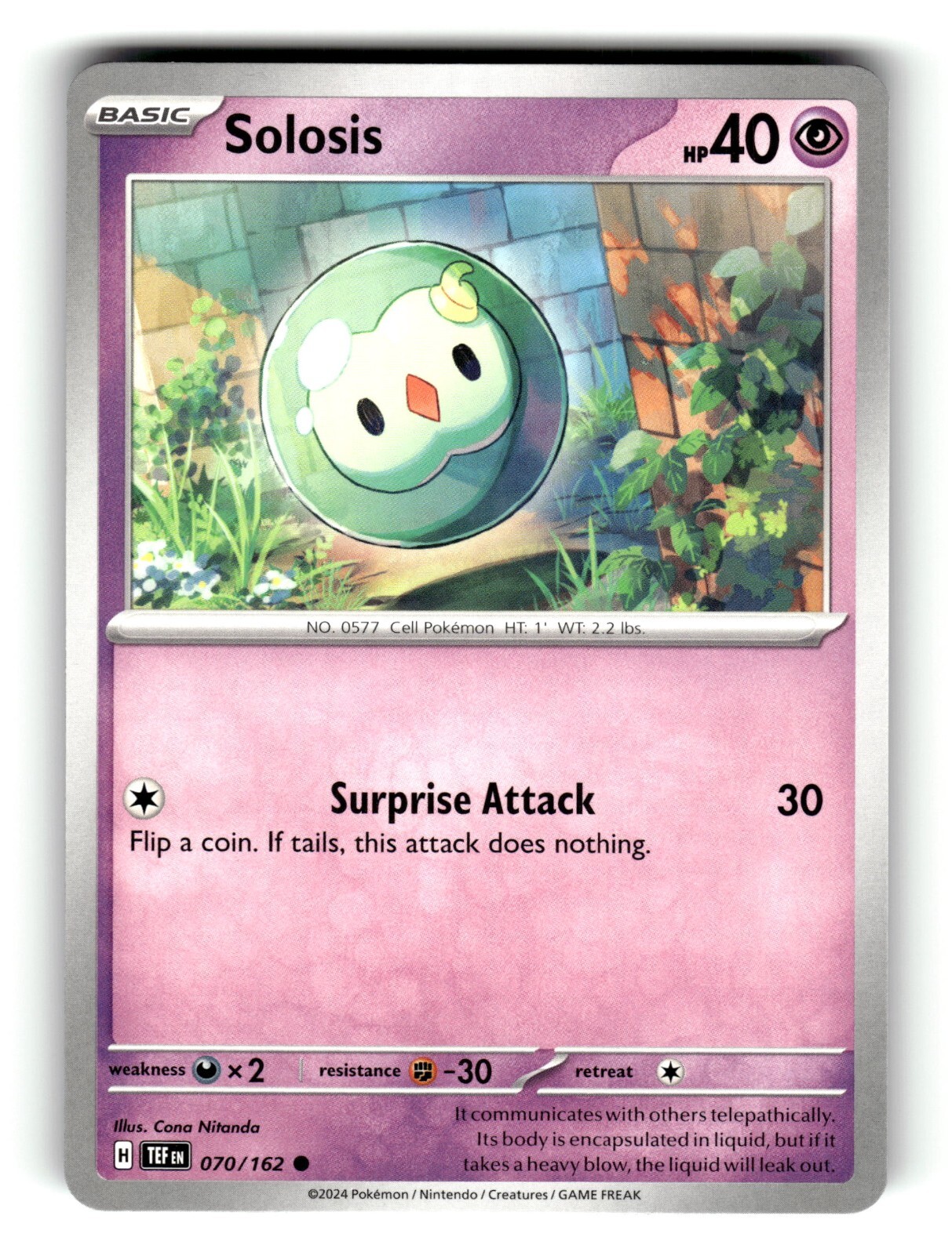 Pokemon Temporal Forces Solosis 70/162