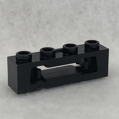 LEGO 16968 Black Projectile Launcher, 1 x 4 W/ Inside Clips (x1
