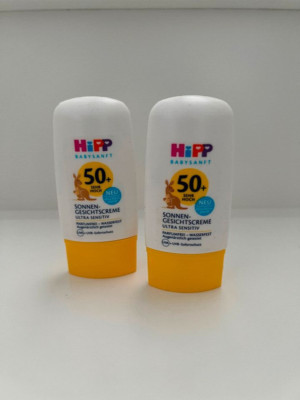 OVP 1x Hipp Babysanft Sonnencreme Gesicht LSF 50+ Ultra Sensitiv Kind + Baby
