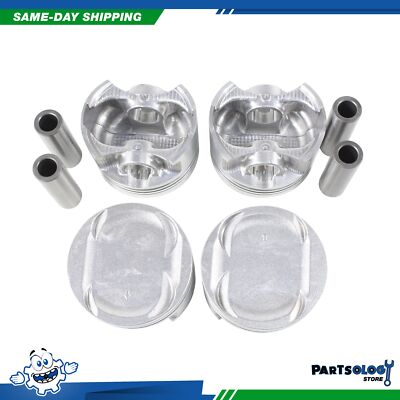 DNJ P297A Standard size Complete Piston Set For 96-00 Honda 1.6L SOHC