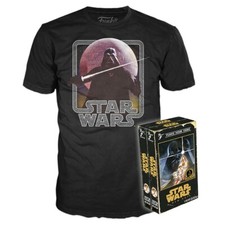 Star Wars T-Shirt Adult Size S Funko Bundle Lot of 2 Unisex Black New Retro VHS