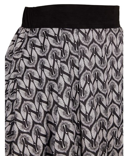 Melissa McCarthy Seven7 Black & White Full Tulle Lined Skirt New 2X POCKETS NWT - Picture 6 of 8
