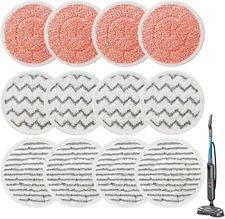 12 Pack 3897A Rotating Mop Pads for Bissell Spinwave Smartsteam Scrubbing Steam 