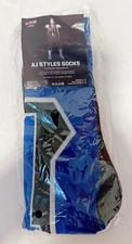 💥 2018 WWE AJ Styles Socks – SLAM Crate Exclusive – NEW SEALED Wrestling Merch