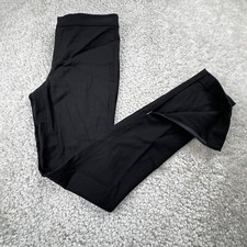 Polo Ralph Lauren Wool Trousers Womens 6 Black Formal Ankle Zip Pants Tapered