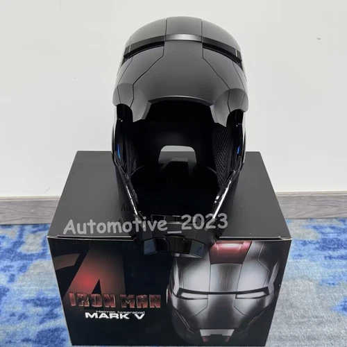 Autoking Iron Man Helm MK5 1/1 Sprachgesteuerte Maske Kindertag Geschenk Requisite - Bild 21 von 25