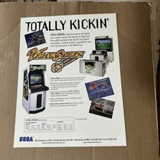 New Old Stock Sega VIRTUA STRIKER Arcade VIDEO GAME  FLYER
