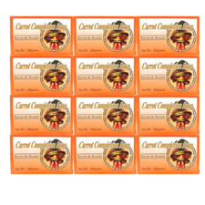  12 Beauty Bars Carrot Complexion Soap Skin Tone Improvement w/ Carrot Oil 125g