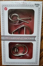 3 Metal Brain Teasers - 3D Puzzle