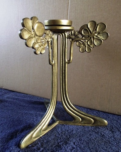 Cast Bronze Art Nouveau Style Centrepiece - Afbeelding 1 van 8