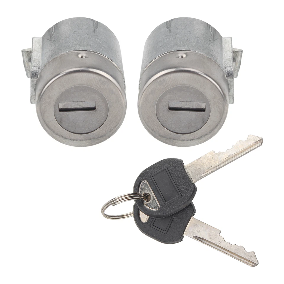 Juego de pares de cilindros de cerradura de puerta delantera con llaves nuevo para C1500 K1500 Tahoe Yukon Foto 2 de 4