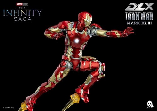 Infinity Saga Figura 1/12 DLX Iron Man Mark 43 16 cm THREEZERO 3Z0247 - Imagen 15 de 19
