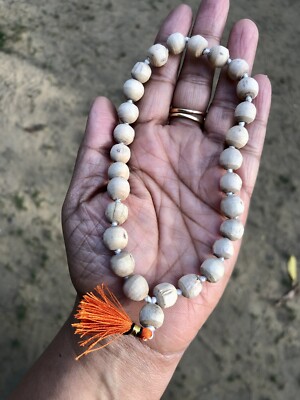 1 Stück 10mm TULSI Tulasi Pocket Mala 27+1 Guru Bead Holy Basil Vaishnav Iskcon