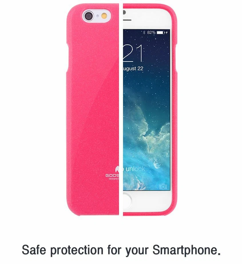 Funda a prueba de golpes TPU de silicona para iPhone 6+/6s+ (PLUS) Mercury Goospery Pearl Jelly Foto 4 de 4