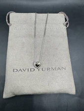 David Yurman Cookie Classic Heart Necklace Sterling Silver With 18K Gold