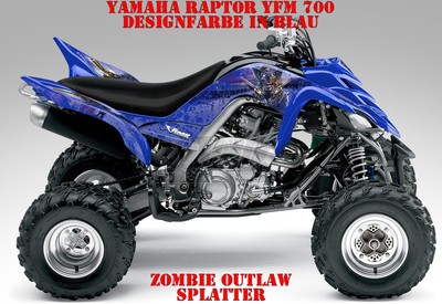 INVISION DEKOR KIT ATV YAMAHA RAPTOR YFM 125/250/350/660/700 ZOMBIE OUTLAW SP B