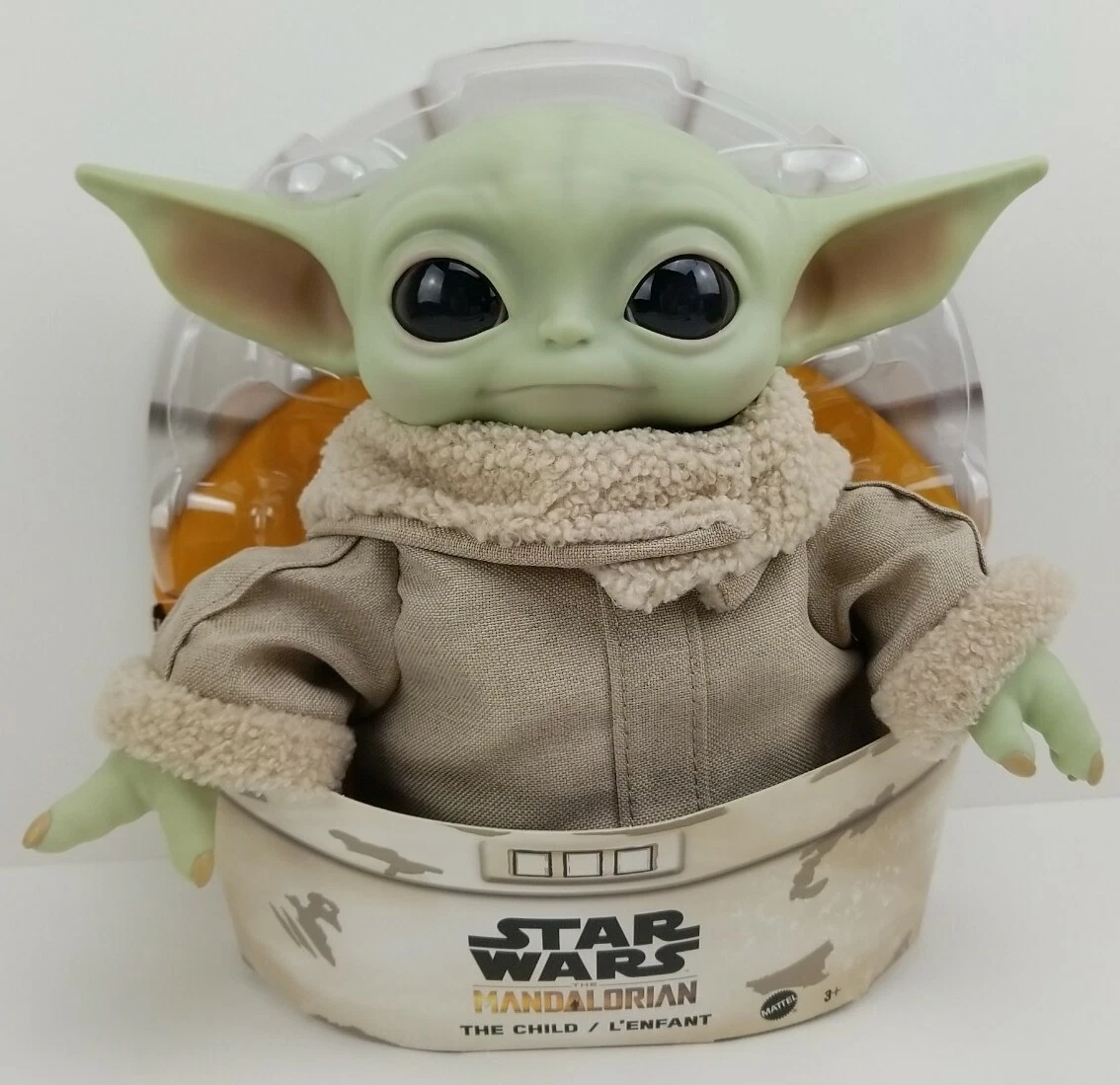 New 11 Mattel Grogu The Child Star Wars Mandalorian Plush In Hand Baby  Yoda Toy 887961938814