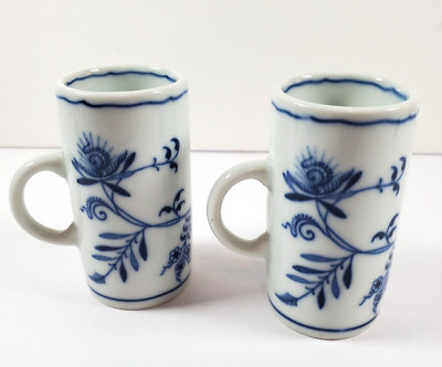 VTG Collectible Espresso Set of 2 Cups Blue Danube Irish Coffee Sake 3. ...