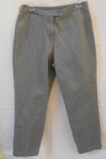 Womens size 10 Gray Cotton Pants Liz sport 3 Pockets