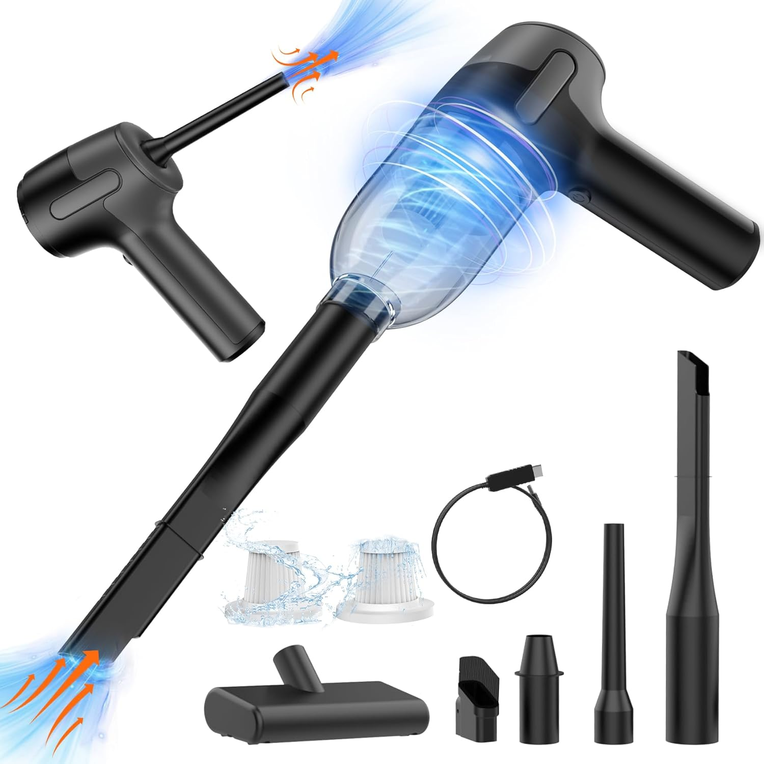3 in 1 Cordless Handheld Car Vacuum Cleaner 9000Pa 150W High Power Portable