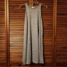 New M GAP Softspun Swing Tank Dress Light Grey Marle A-line Soft w/ tags 468897