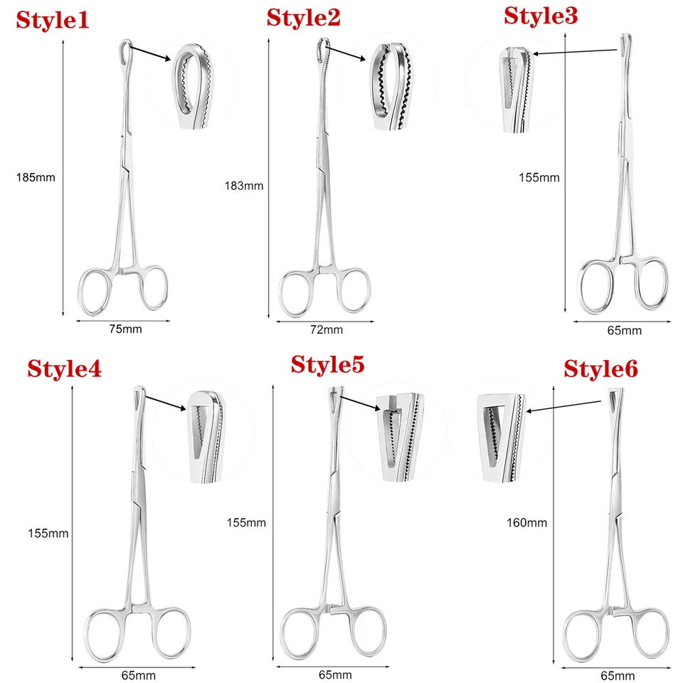 Alicate de apertura y cierre de acero inoxidable esponja abrazaderas herramienta de perforación corporal Foto 2 de 4