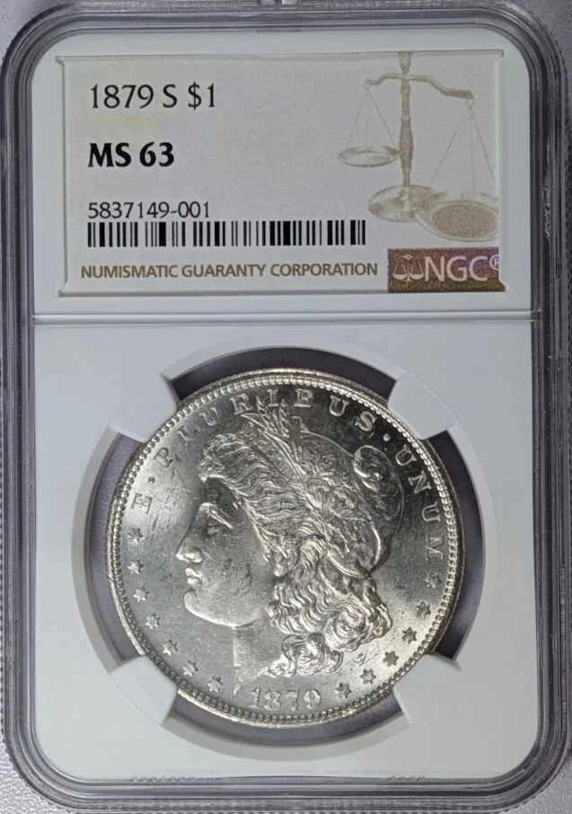 1879 Grade MS 63 Morgan US Dollars for sale | eBay