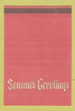 Matchbook Cover - Henry Stevens Moving Storage Flint MI Christmas 40 Strike