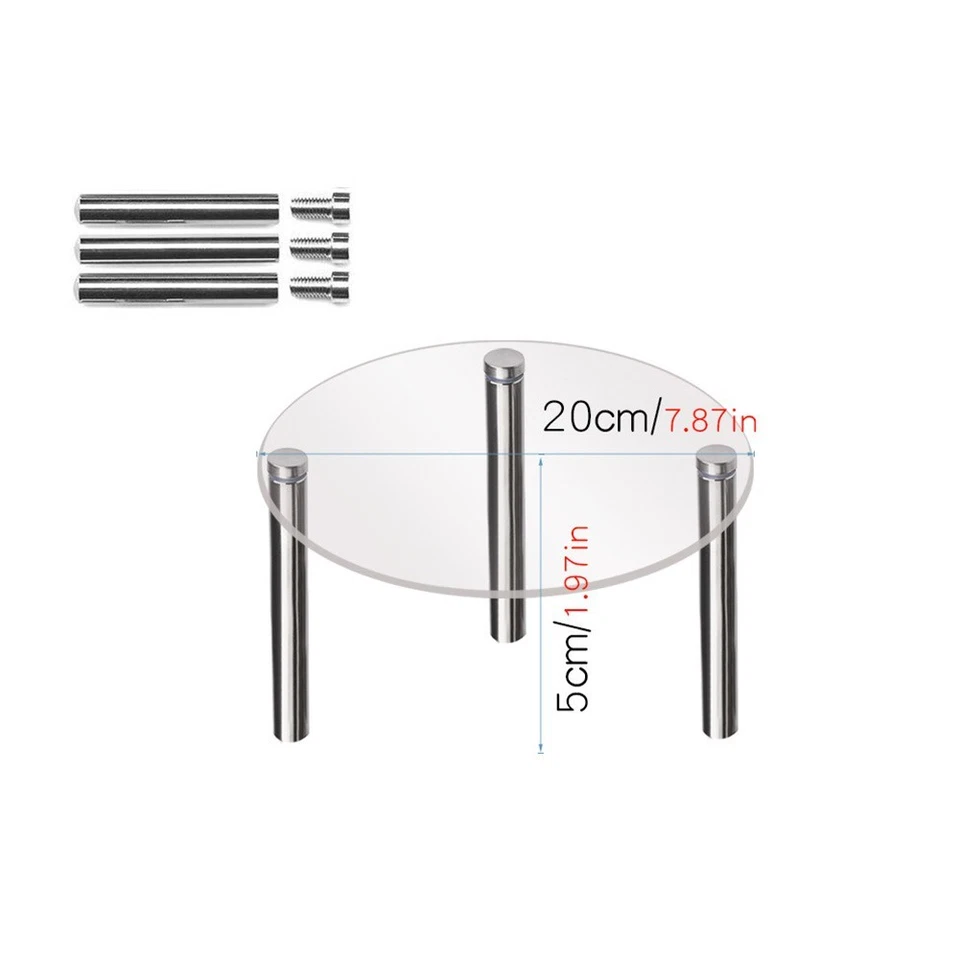 Kuchenstand Acryl Set Tisch Tortenplatte Transparent Zuhause 1 Stück 3D - Bild 2 von 4