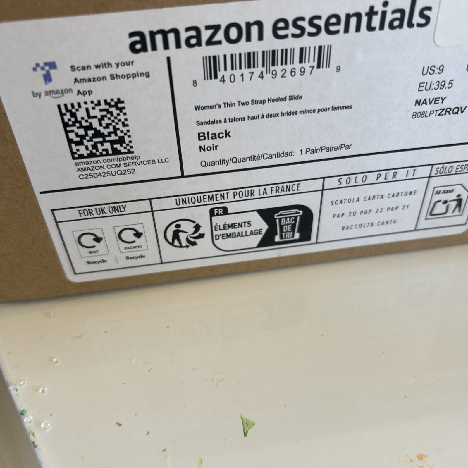 Amazon Essentials Women's Thin Two Strap Heeled S… - image 4