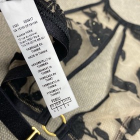 Aubade Boite a Desir Belle De Nuit Halter Bralette O/S U Black Floral Mesh