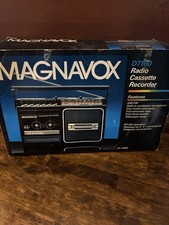 Vintage AM/FM Radio Cassette Recorder Magnavox D7160 Boombox - Working