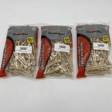 3pk Pride Golf Tee, 2-3/4-Inch Deluxe Tee, 100 Count Bag (300 Total) Natural