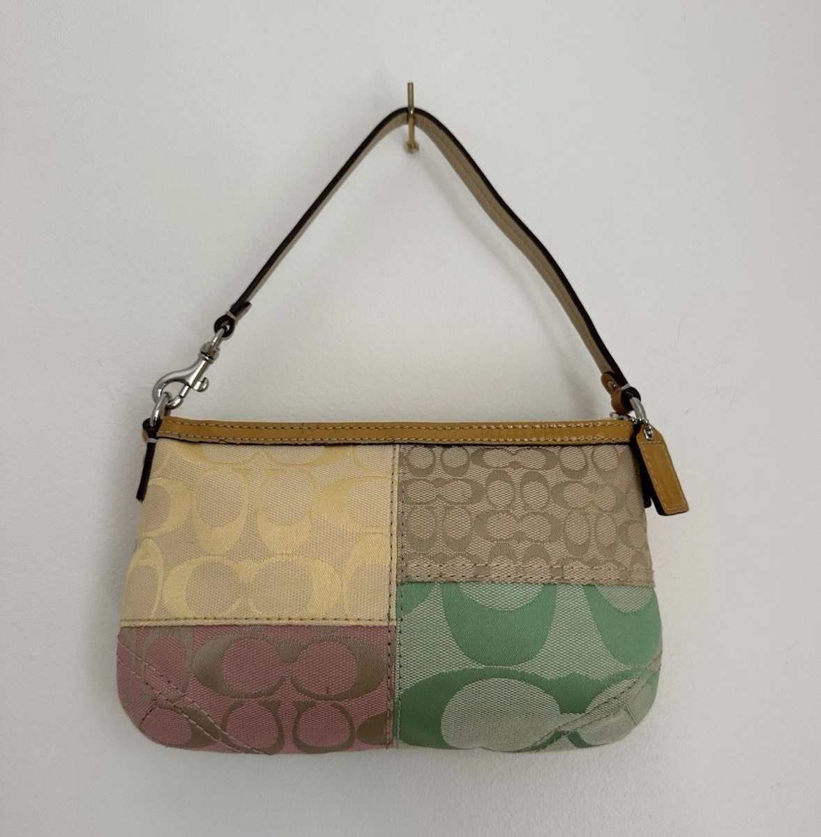 Coach Patchwork Shoulder Bag Patent Bags & Handbags for Women for
