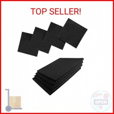 8 Pcs Black Adhesive Foam Padding, Closed Cell Foam Sheet 1/4  Thick 6 Inch X 6