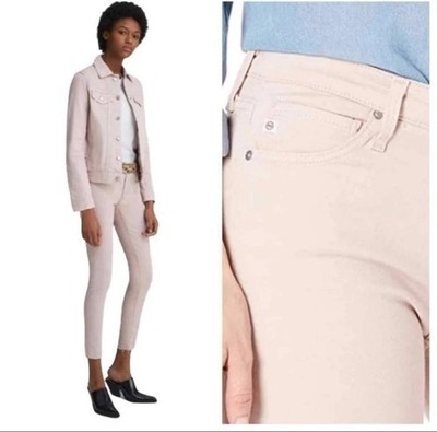 AG Adriano Women s The Legging Ankle Super Skinny Jeans Peaked Pink Denim 30