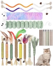 20 PCS Silvervine Chew Sticks for Cats, Catnip Chew Ropes Cat Toys for Indoor...