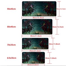 40 90cm1pc Wow-Themed Gaming Mouse Pad with Iconic WoW Characters  Logo - Multi