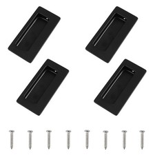 4PCS Rectangular Concealed Recessed Pulls Handles, Finger Insert Sliding Door...