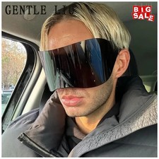 Y2K Retro Oversized Sunglasses Mask Women Men Punk Goggle Sports Sun Glasses
