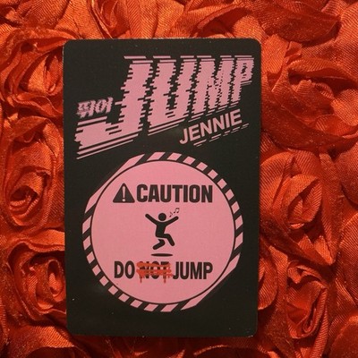 Jennie JUMP BLACKPINK KPOP Idol Girl Idol Photo Card Black