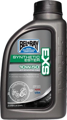 BEL-RAY EXS Full Synthetic Ester 10W-50 Motorcycle Engine Oil, 1 Liter