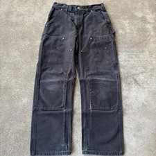Carhartt Men s Double knee black loose fit ca...